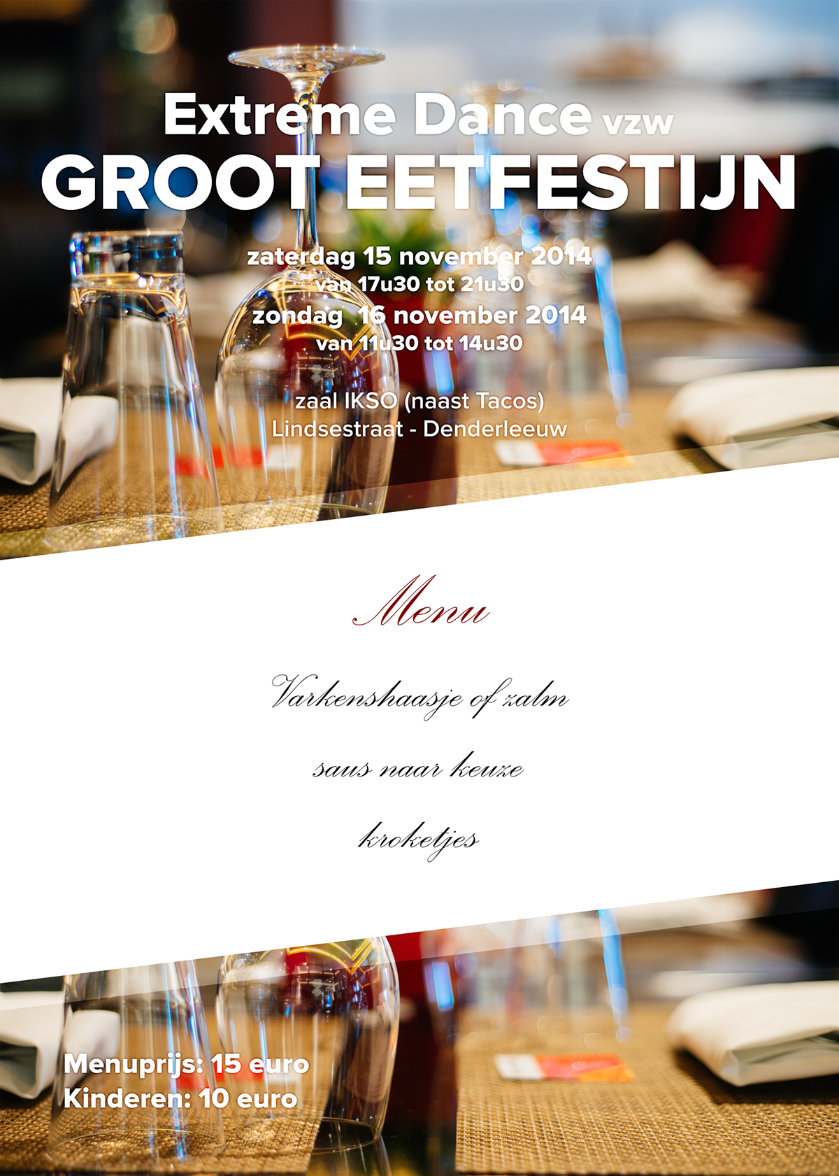 affiche poster flyer eetfestijn 2014eat drink design art print color photo