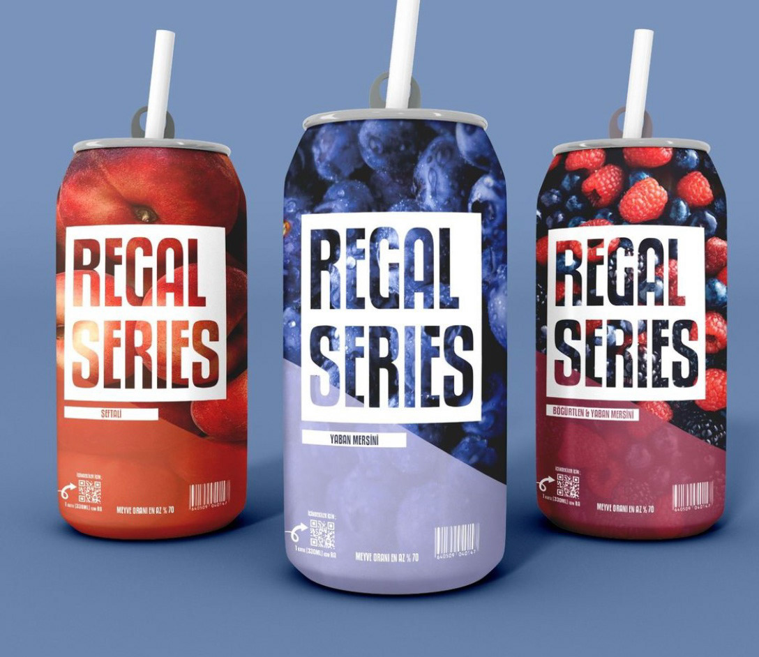 tasarım grafik içecek regal series