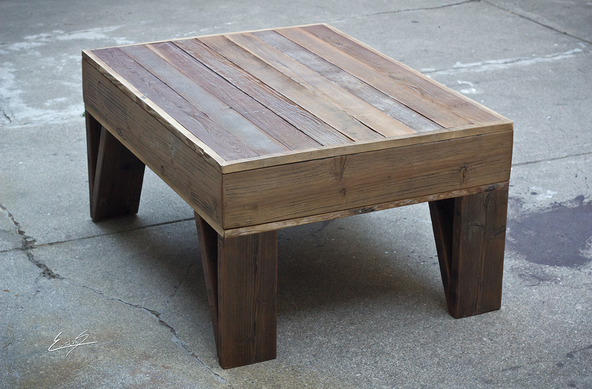 reclaimed wood reclaimed wood table coffee table cubby madeinSF locallysourced reused salvage table legs