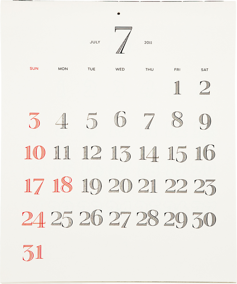 calendar seasons font