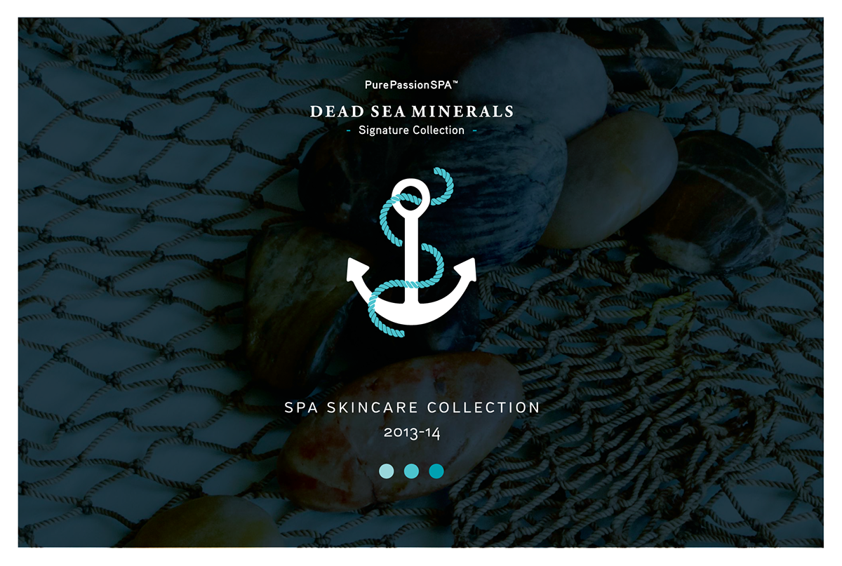 skincare  dead sea beauty mineral package design  Health Wellness Ocean lotion box anchor logo clean