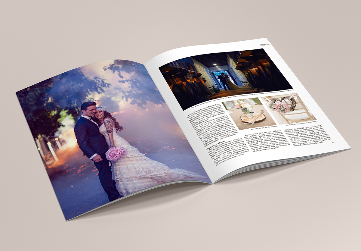 bodas revistas Diseño editorial Periodismo moda reportajes fotografias