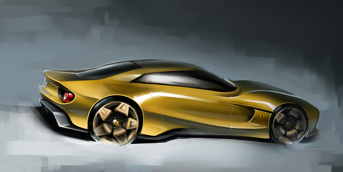 car design sketch automotive   photoshop sketching