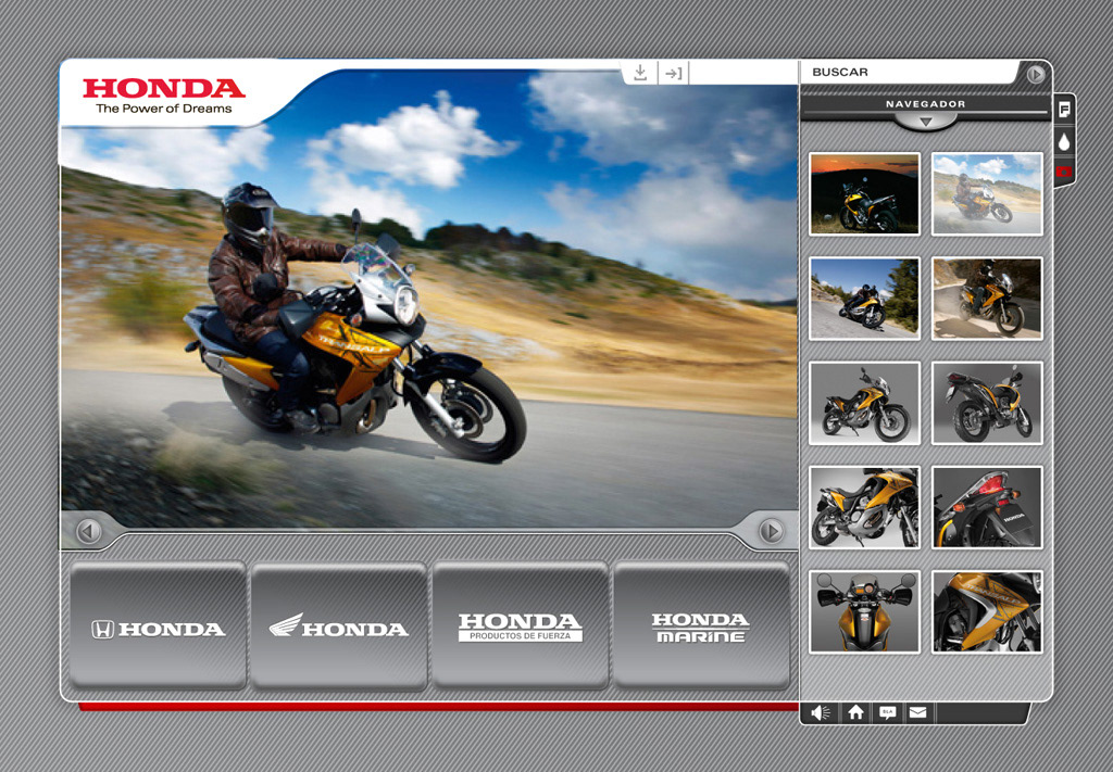 Honda  motors Web site