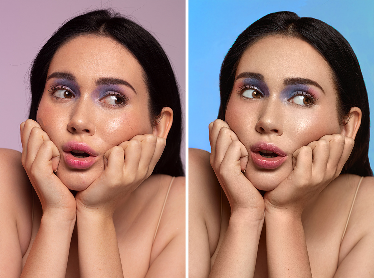 beauty Beautyretouching editorial Fashion  high-end makeup portrait retoucher retouching  studio