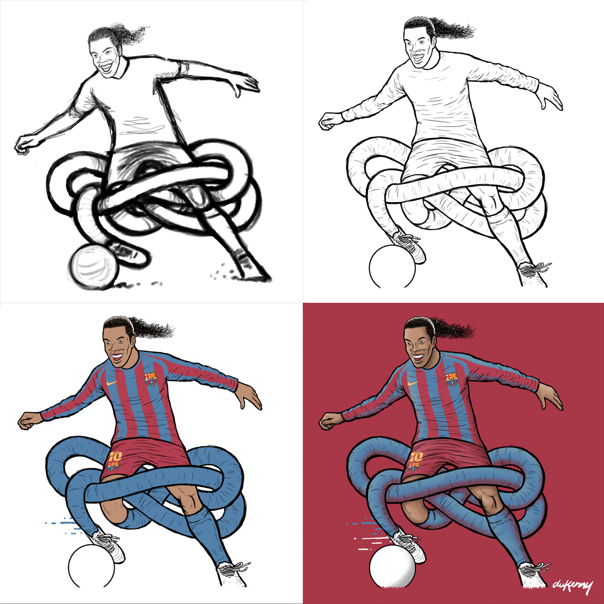 ronaldinho R10 dribbler football soccer Futbol barcelona gnarly Dibre Nike