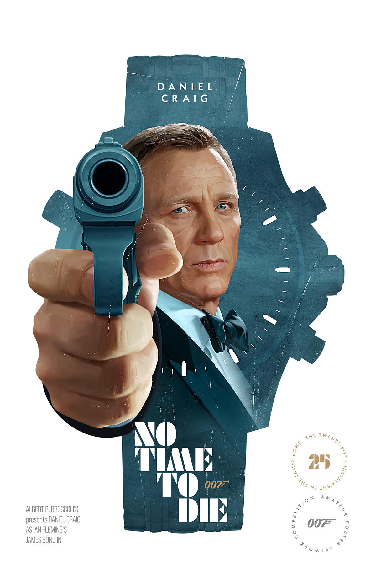 daniel craig design fedchenko Film   ILLUSTRATION  james bond movie photoshop poster