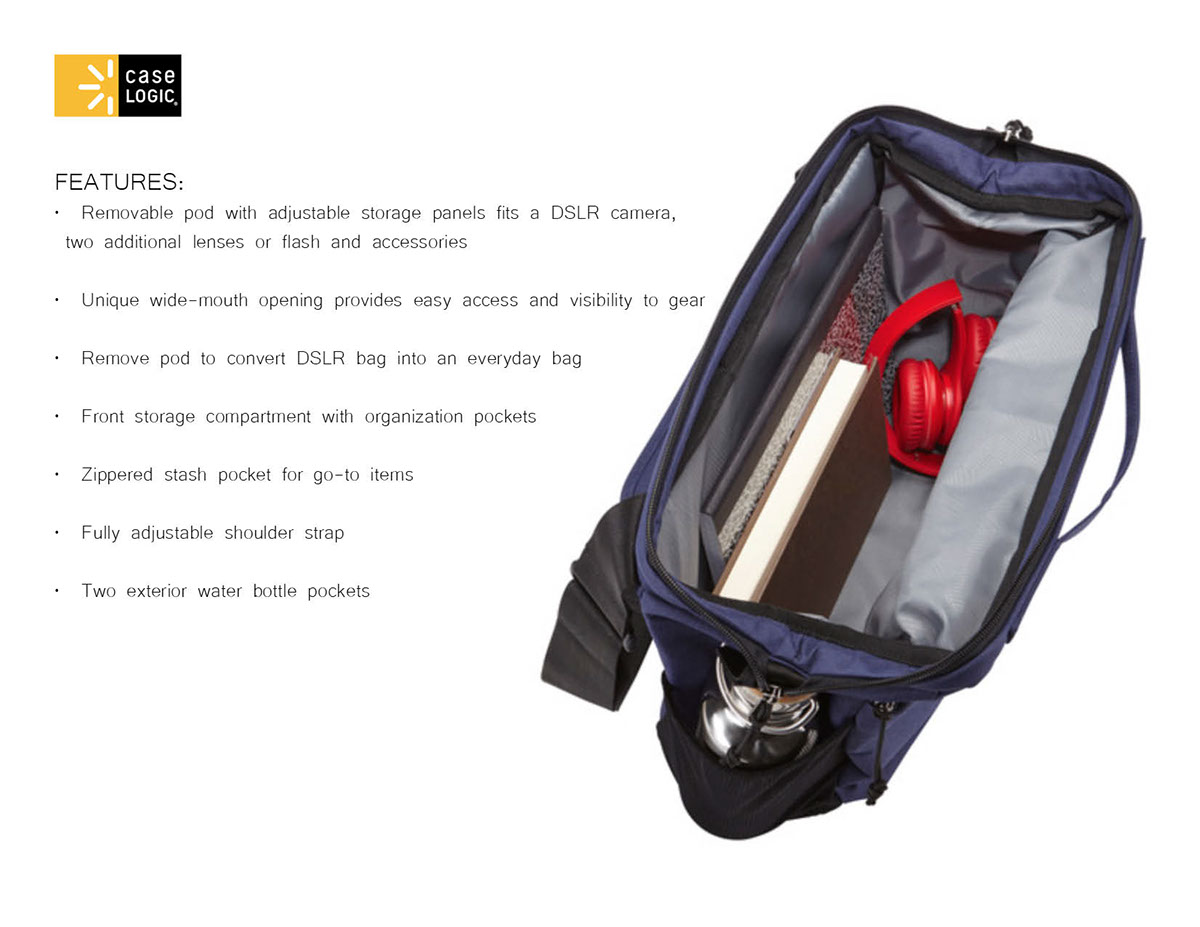 case logic camera bag reflexion Thule Group design Urban dslr POD Accessory shoulder bag practical multi-use