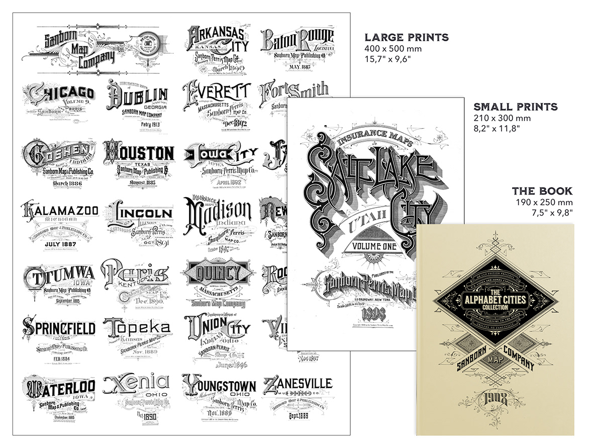 letterpress print sanborn maps