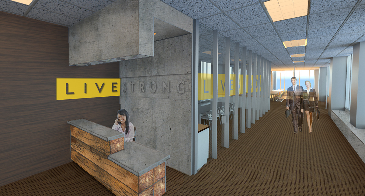 Corporate Design Livestrong  space planning