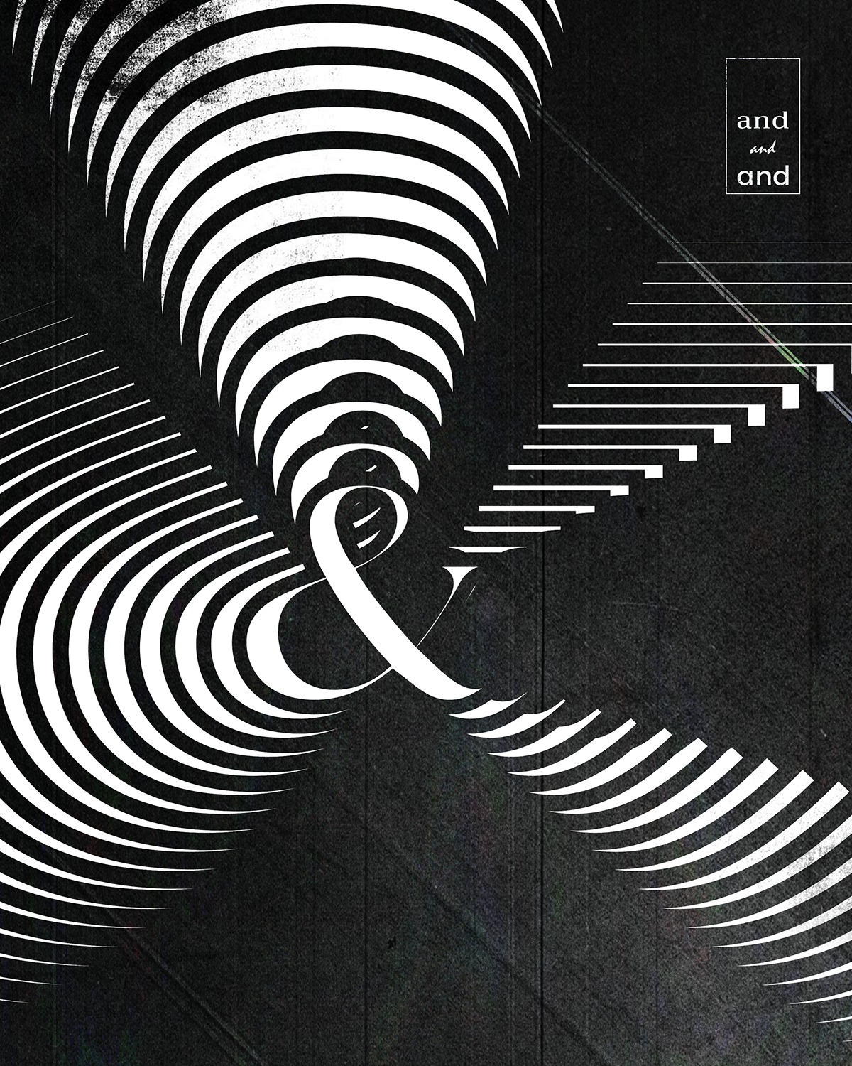 experiment poster design texture noise black and white graphic design  Awards global trend awards award winning