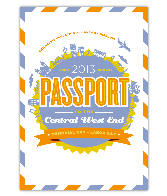 Passport  coupon book  CWE  Rachel Pursley  layout  cover  vector  Illustration  print  promotion