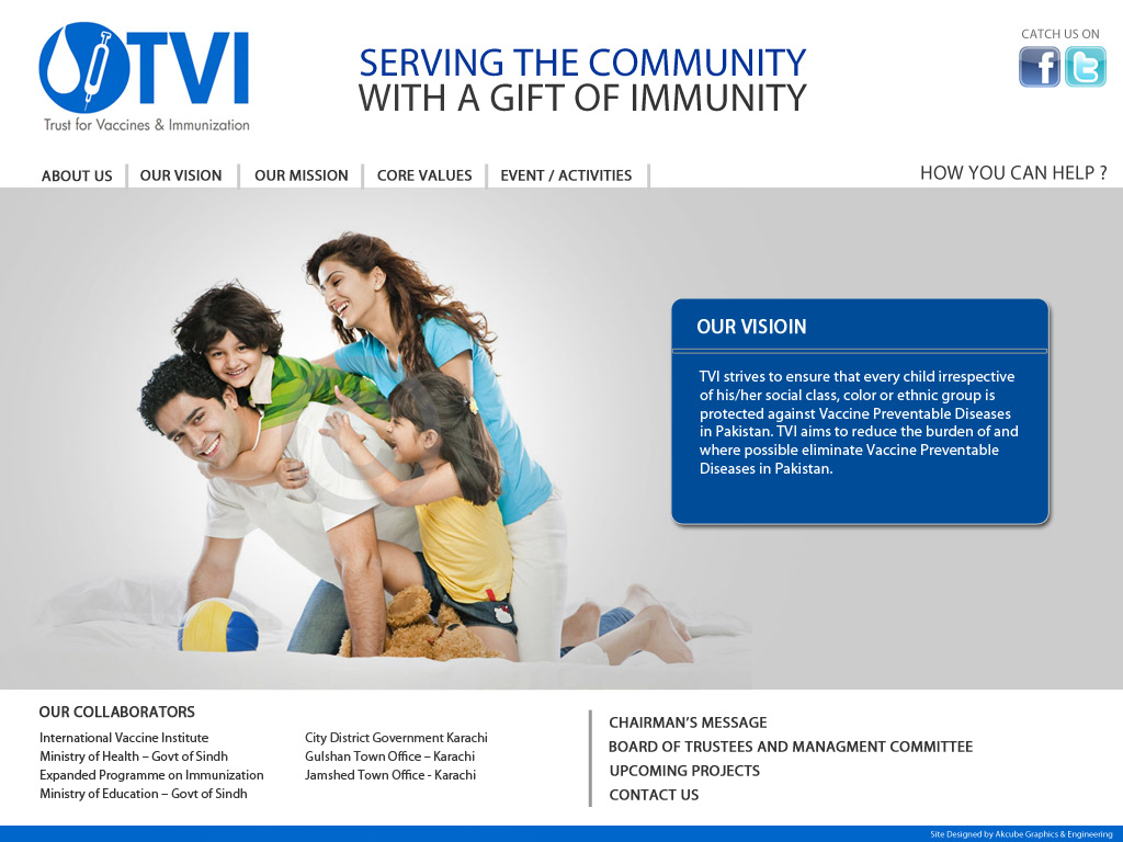 tvi Trust for Vaccines and Immunization Immunization trust Arbab Khushal web designing