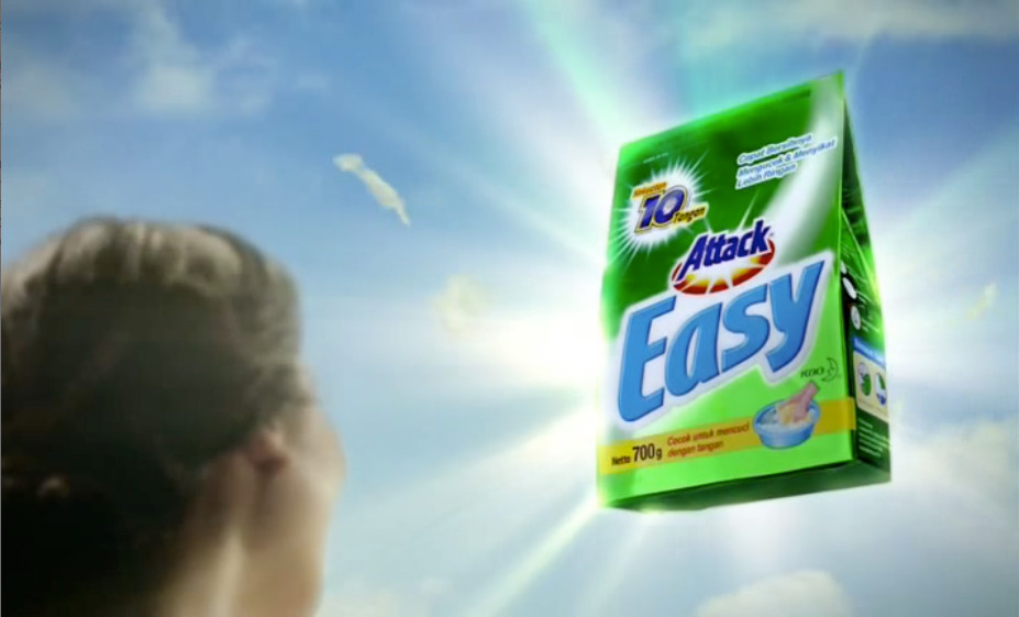 tvc Attack easy commercial detergent cowboy comedy 