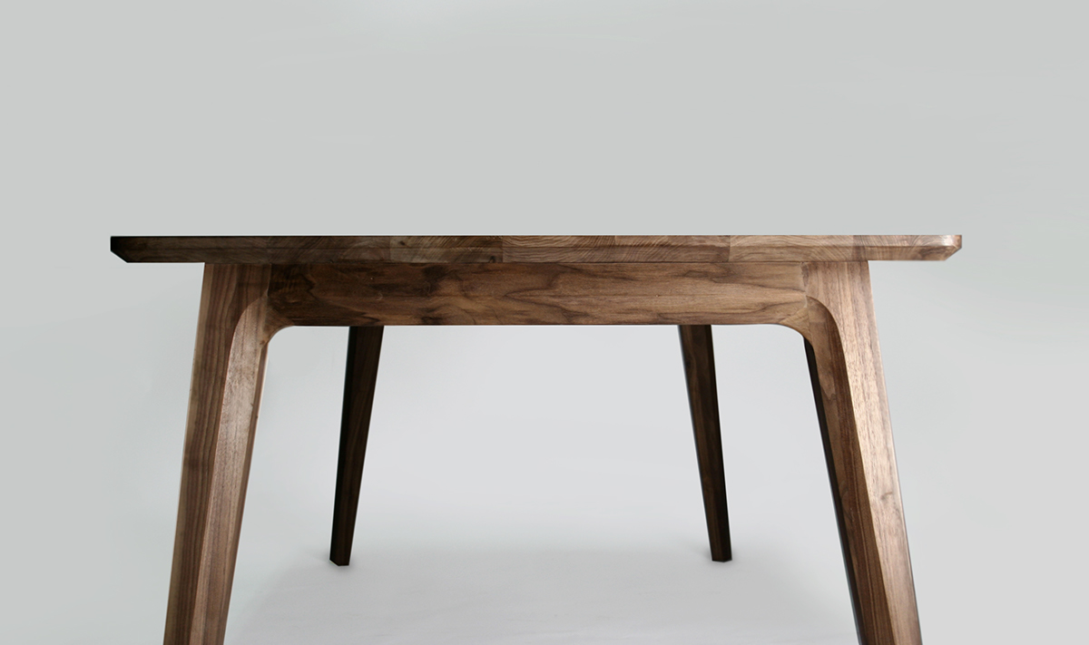 walnut Interior decoration table design furniture minimal mexico namuh studio mesa julian wood