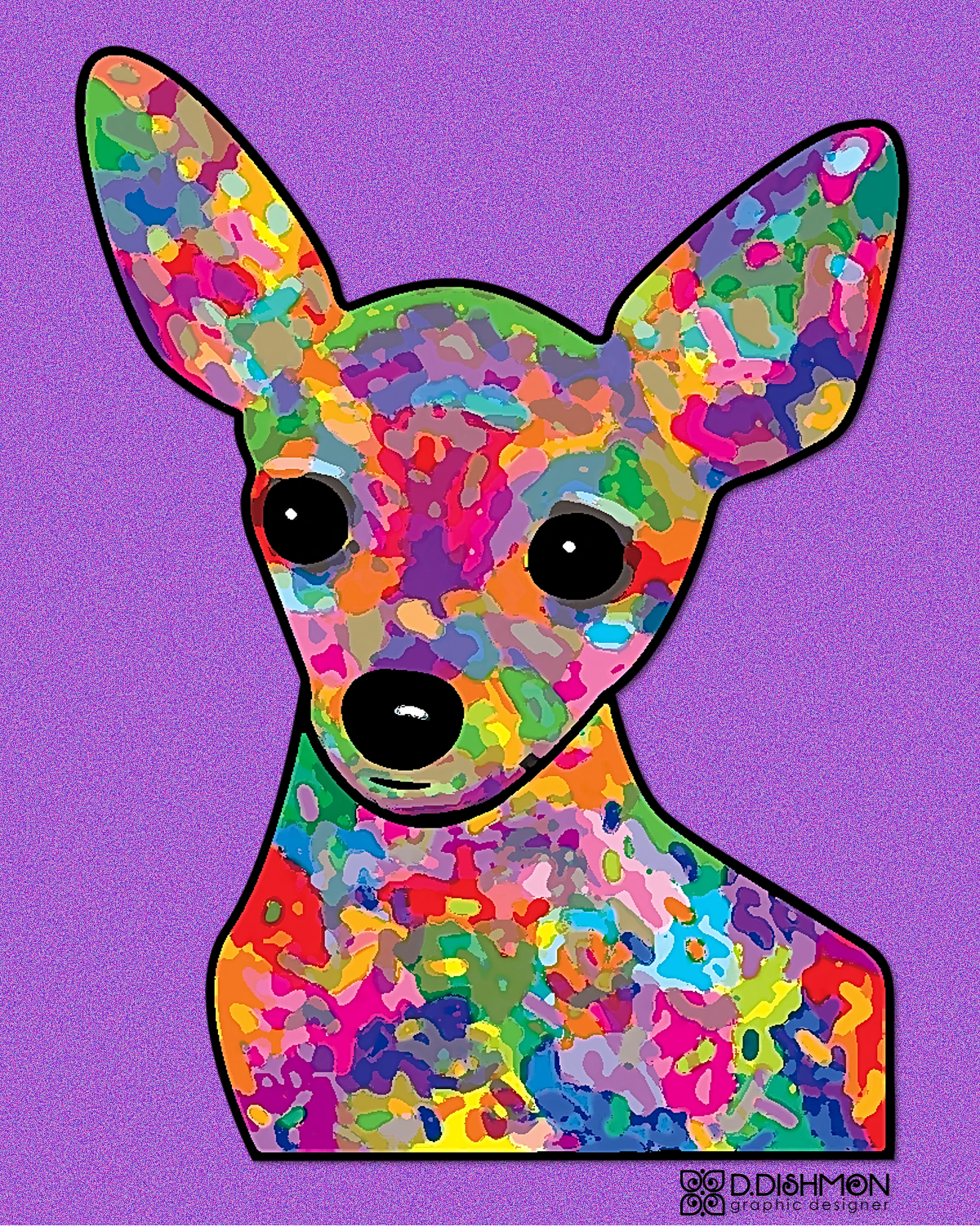 Pop Art dogs chihuahuas