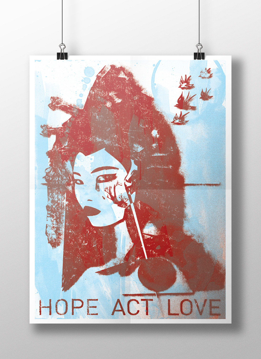 poster Event Poster design japan Love geisha