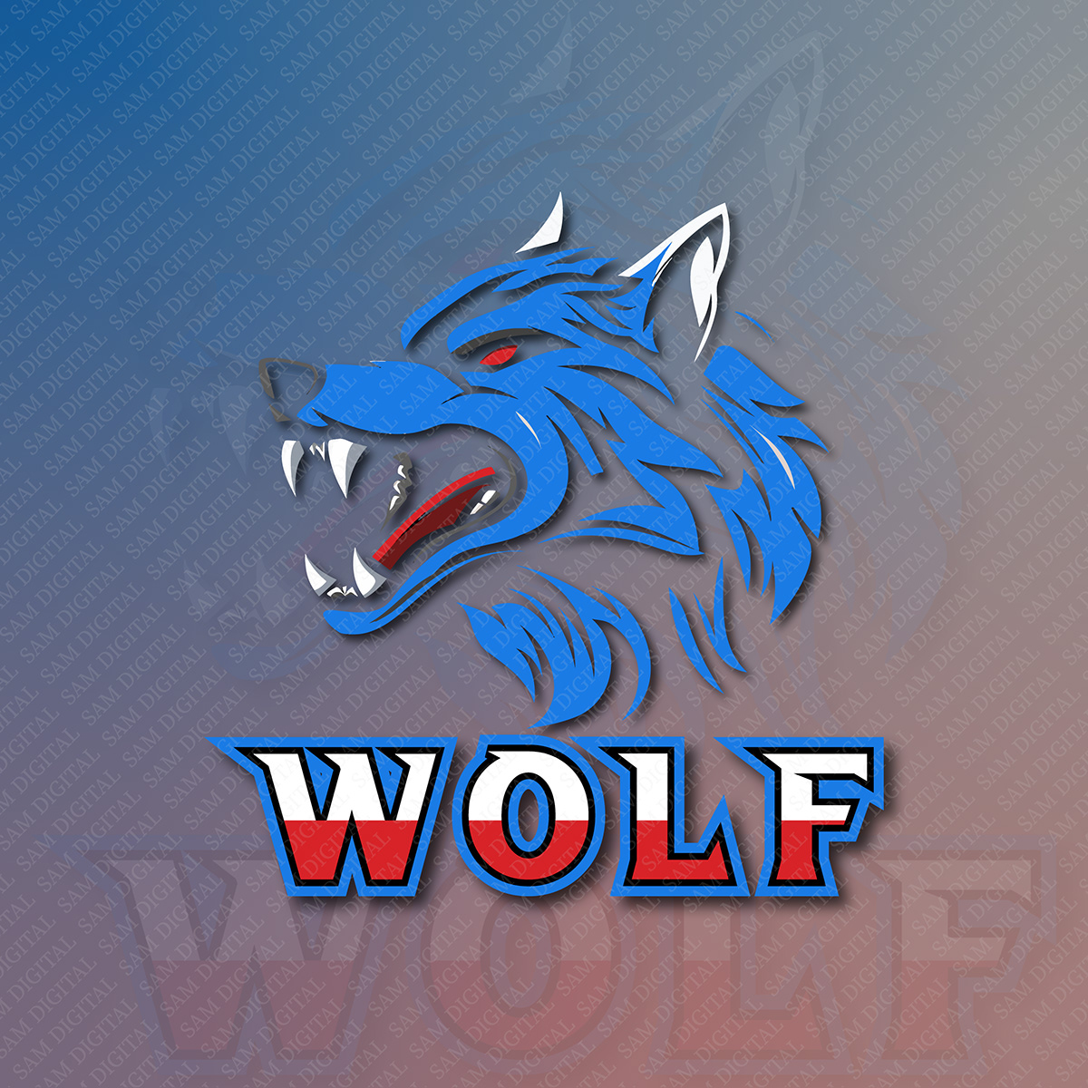 Wolf Mascot Logo