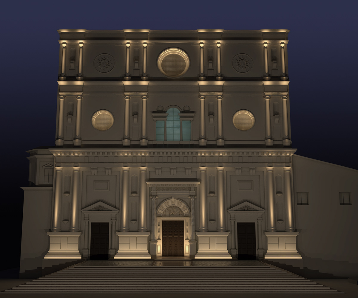 lighting S bernardino Cathedral