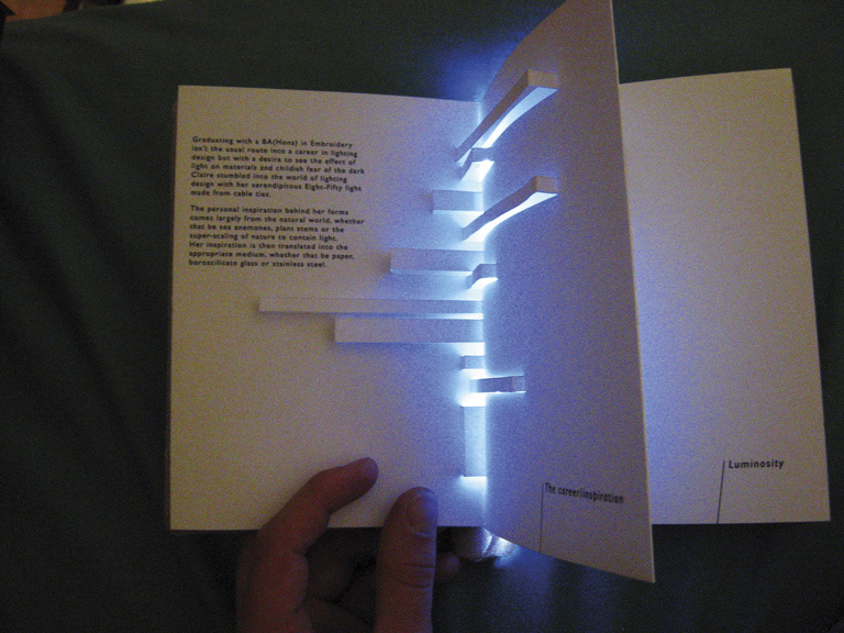 LED Light  interaction book artist book  editorial  typography Project  graphics  experimental Unique Unusual  design binding pop-up paper