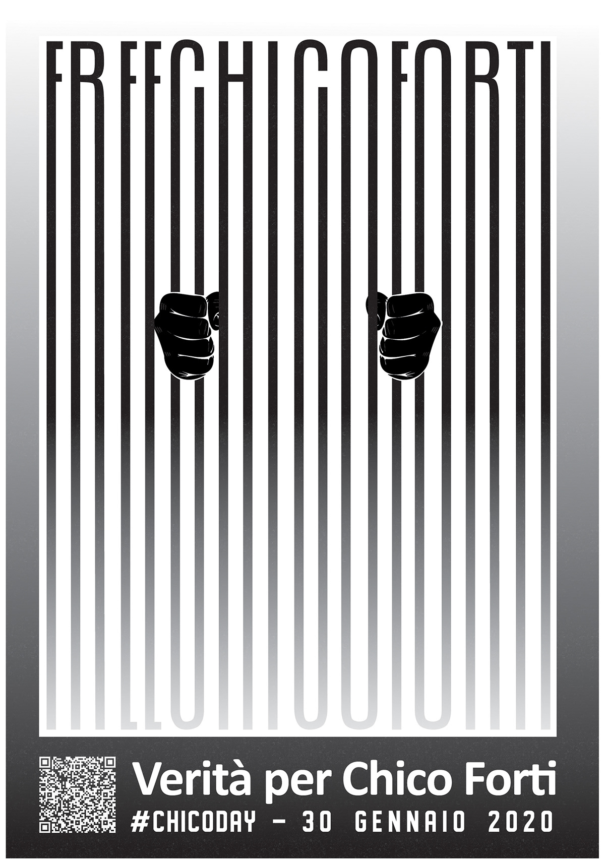 poster CHICO FORTI Collection Creative Direction  Human rights ILLUSTRATION  Layout prison  Jail social campaign typography  