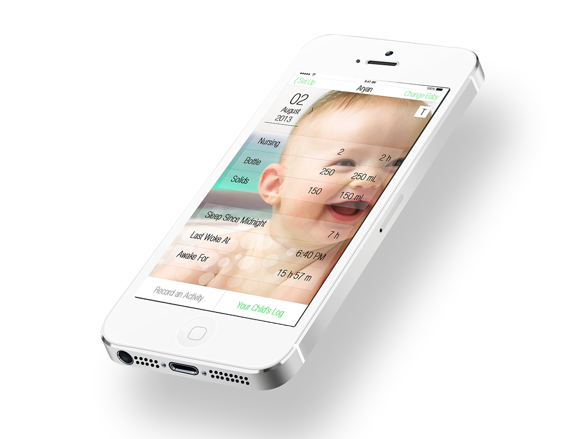 Your Baby App Mobile Application iphone graphics design