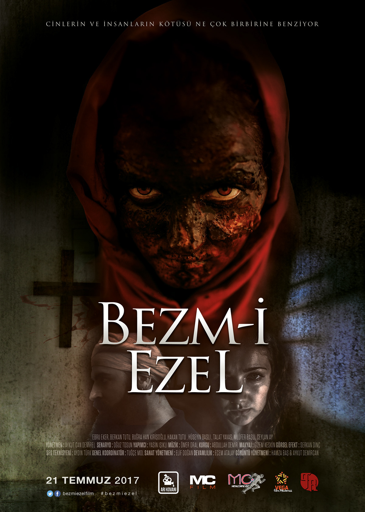 Bezm-i Ezel scary movie Turkish Scary Movies Bezmi Ezel Film film poster Horror Film poster Turkish Horror Film Bezm-i Ezel Afiş Bezm-i Ezel Film Advertising 