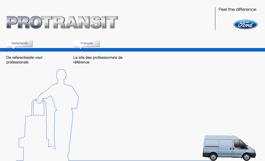 Ford ProTransit Protransit.be Transit car Website ogilvy