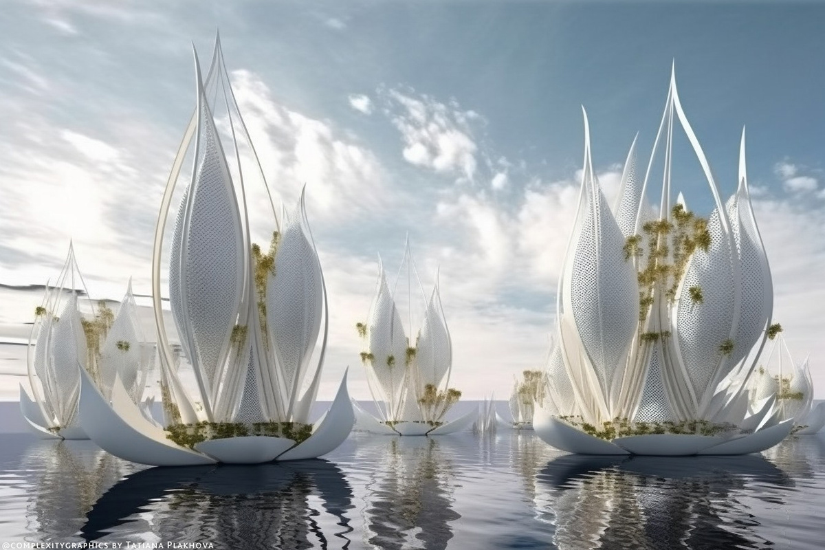 city energy future futuristic organic Sail sailing sailpunk sea water