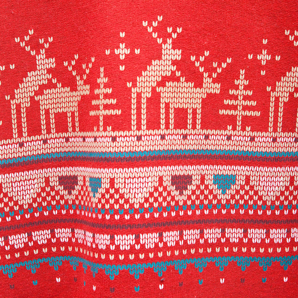 deer knitting print