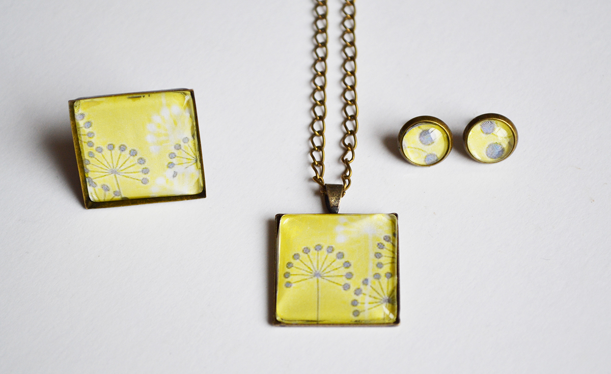 EBdesign jewelry design yellow grey