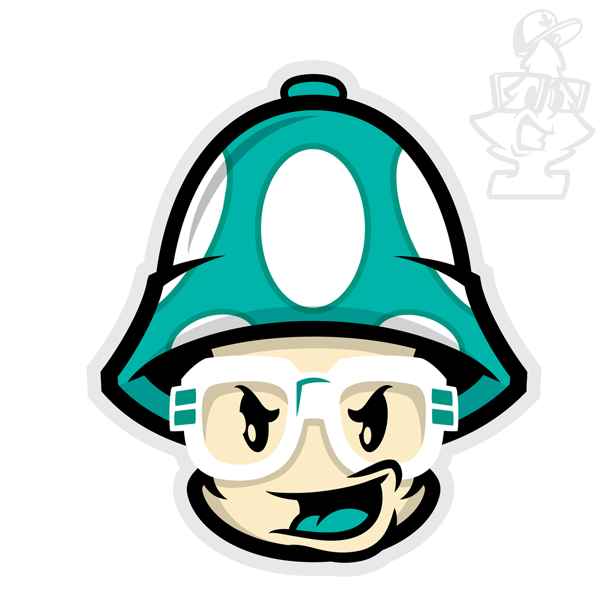 mario Videogames Mascot logo design mushroom Character graphicdesign graffitimascot