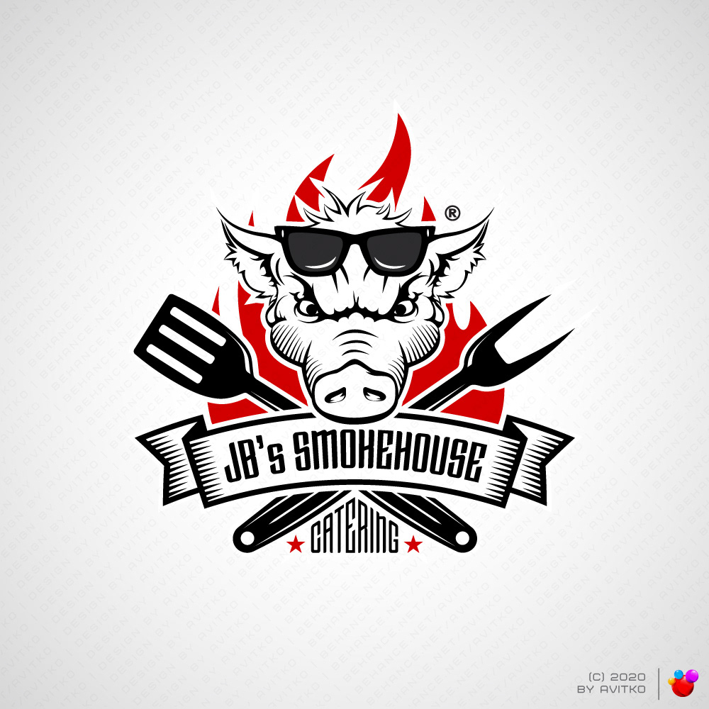 branding  brutal cartoon custom logo logo smokehouse trademark брендбук логотип логотипы
