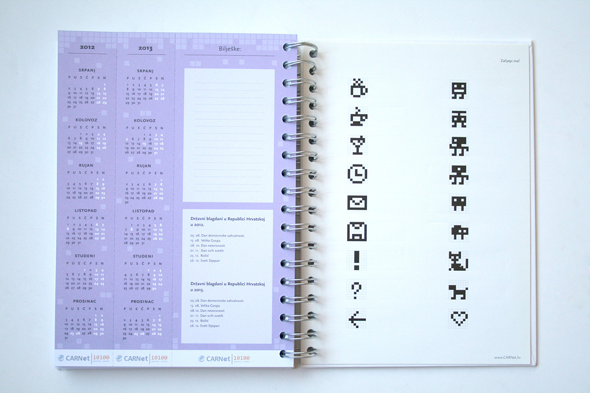 planner  notebook  calendar  bookmark stickers squares