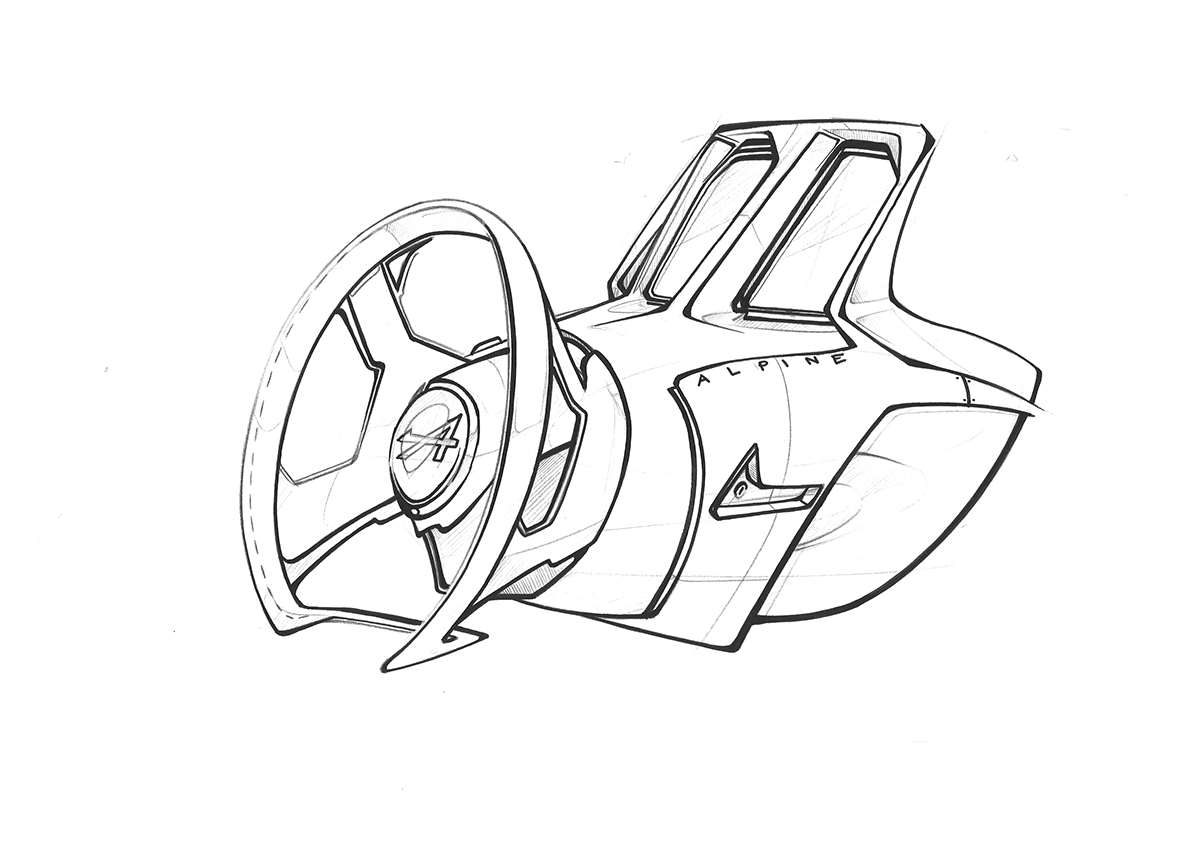 Sketch Drawing Automotive