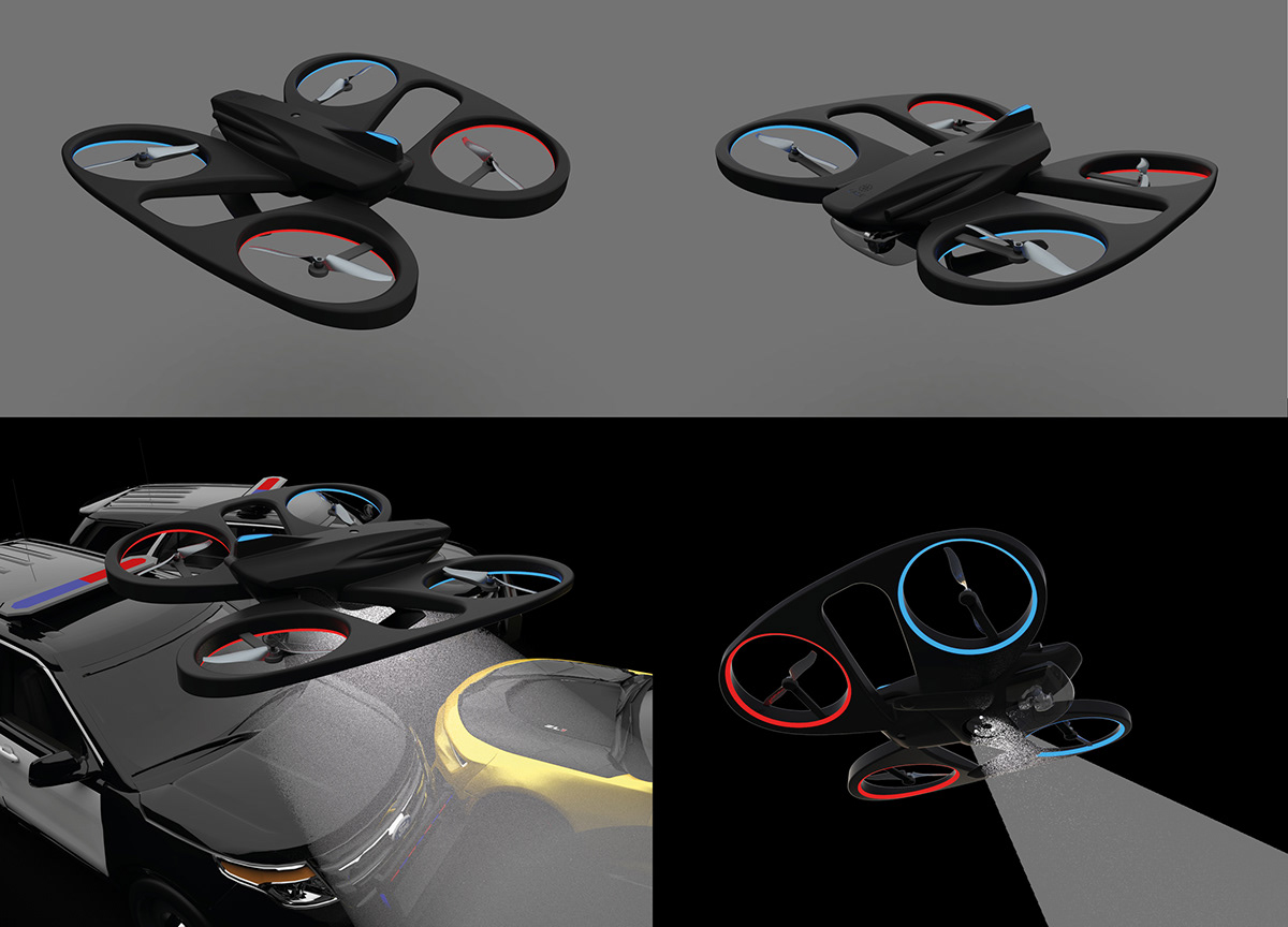 drone industrial design  aviation ai product design  rendering prototype CGI styling 
