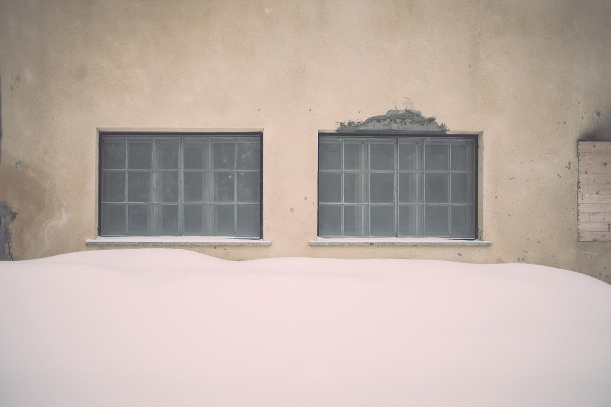 snow lost light solitude White winter mountain vintage windows Nature shapes line black Landscape geometry