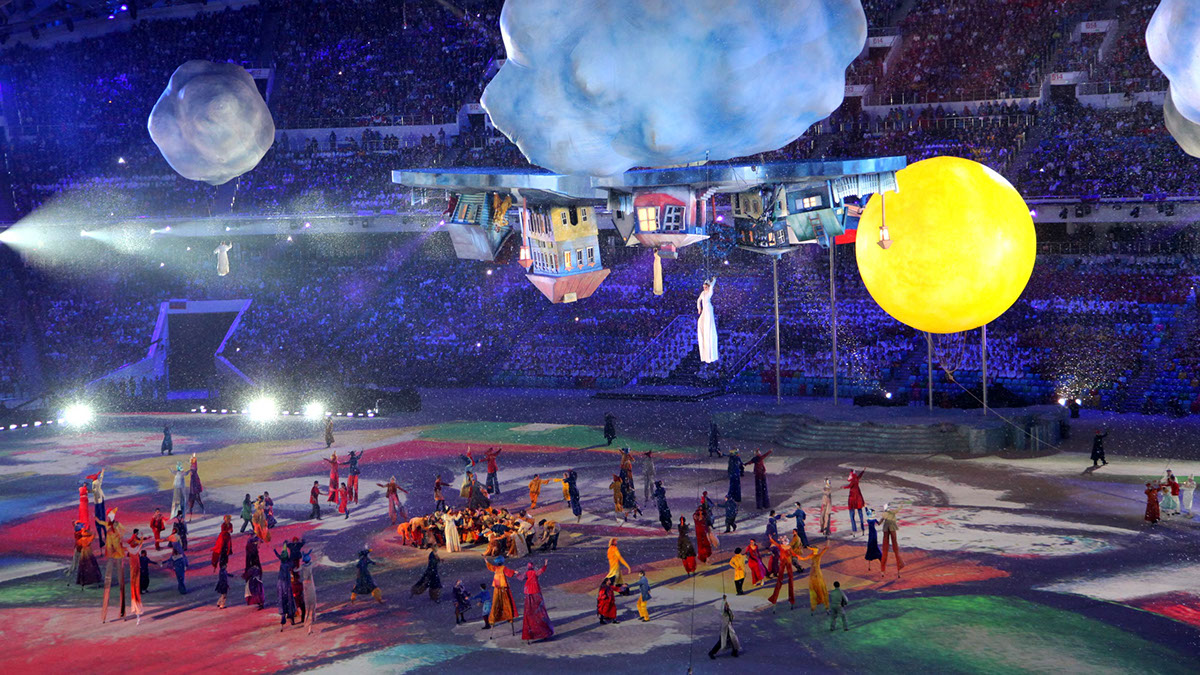 Adobe Portfolio video Mapping Olympics jo sochi projection