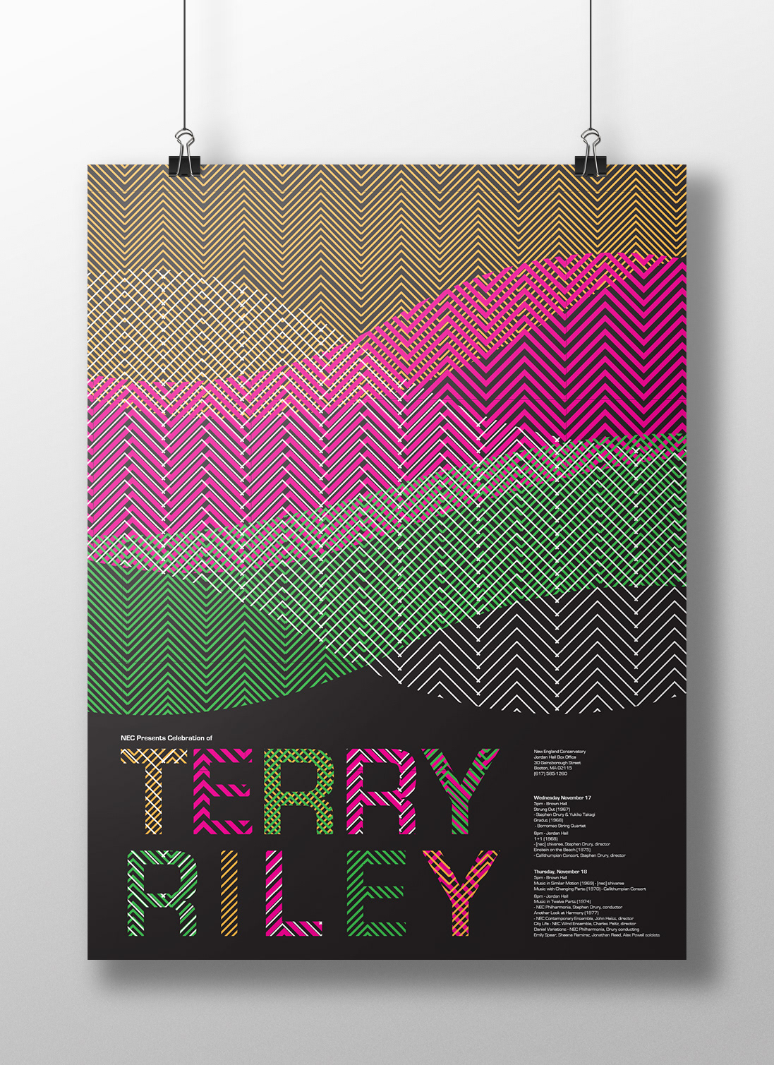 music posters Patterns steve reich philip glass terry riley