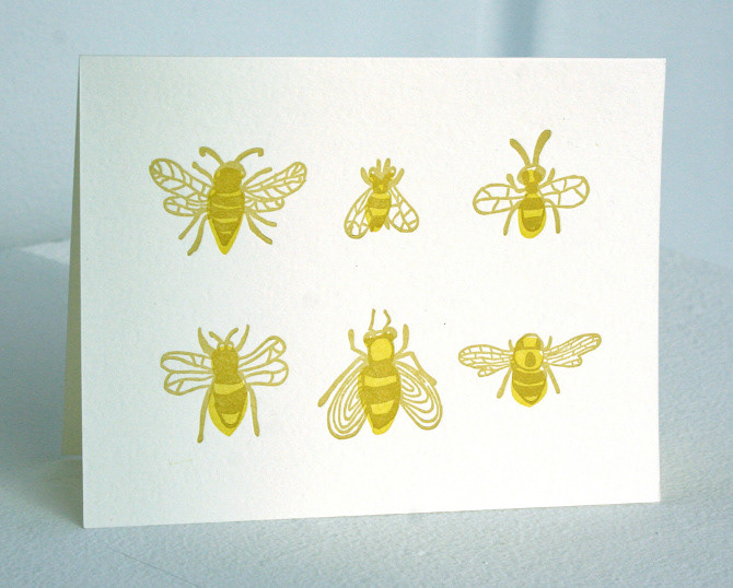 letterpress cards animals armadillo bees Turtle alma llanera venezuela