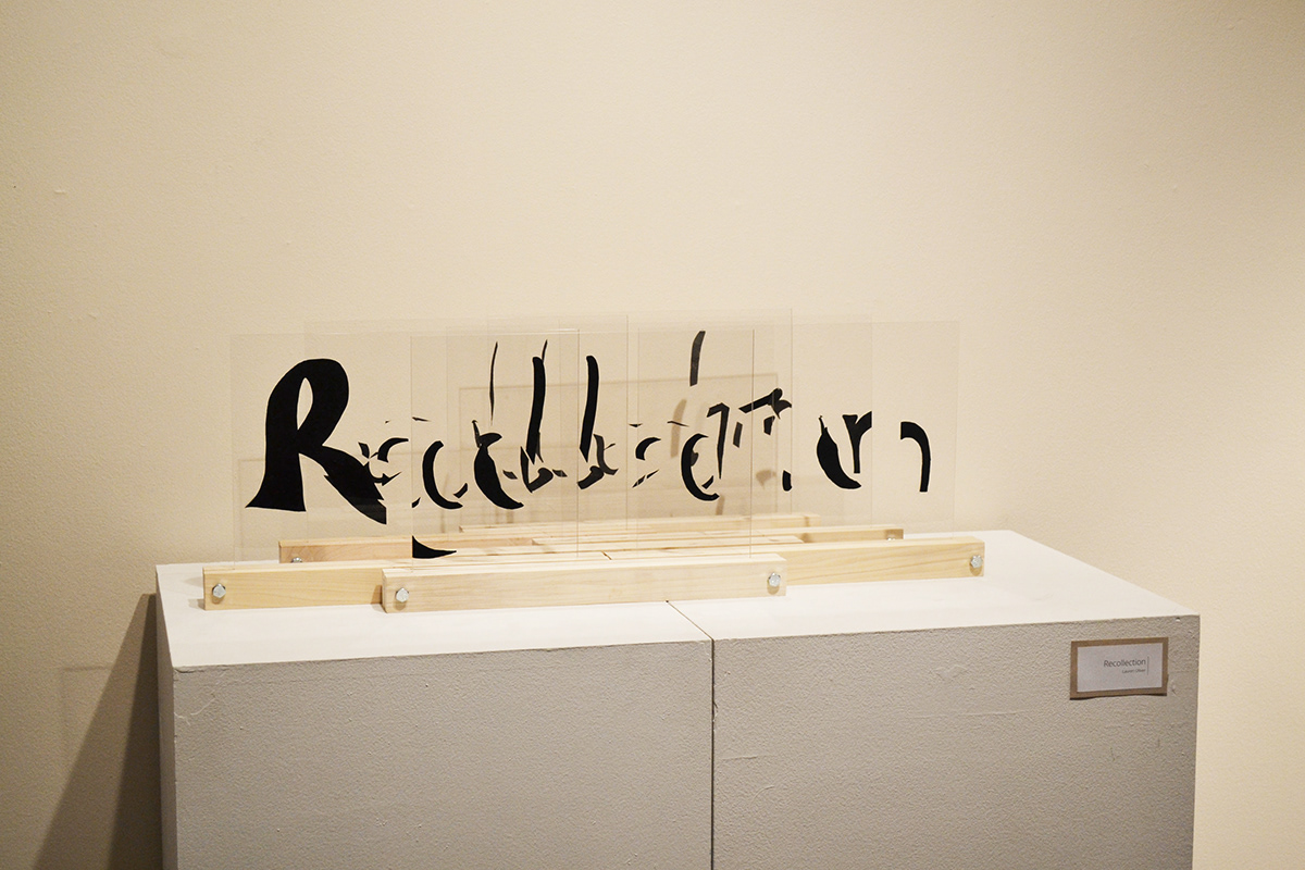 Research Driven Design Plexi & Wood Sculptural Typography