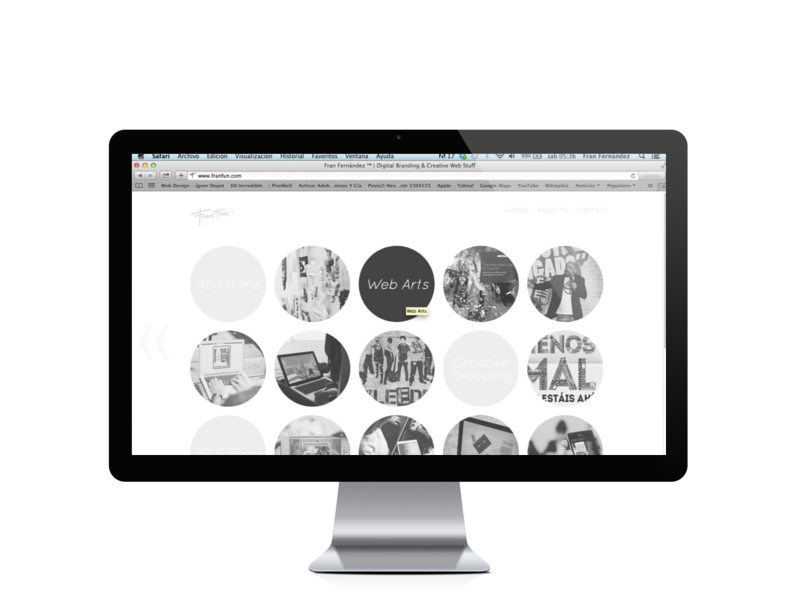 Website  light minimal minimalist Webdesign portfolio franfun showcase artworks development wordpress design
