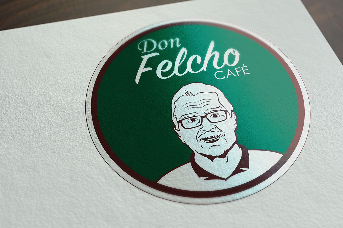 Don Felcho café café costa rica cafeteria residesiño de marca identidad marca logotipo café