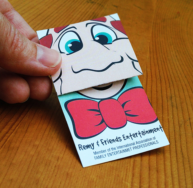 Business Cards puppets Entertainer kids
