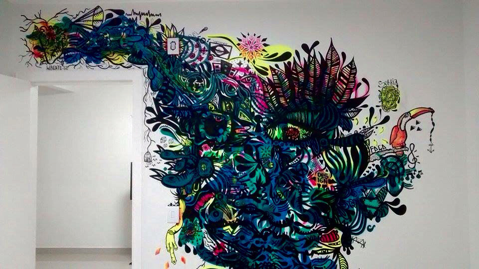art grafitti colours paint wall