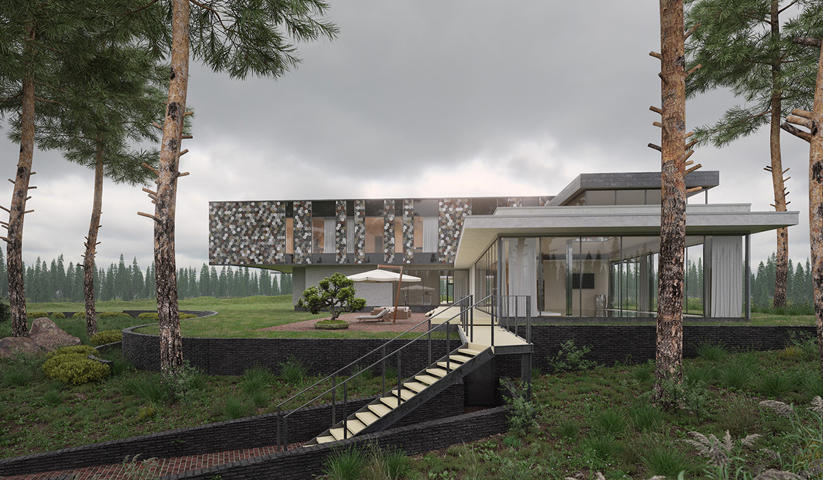 visualization 3D Render exterior corona luxury house Villa 3dsmax arch viz mixocg michael arch-viz 3ds MAX