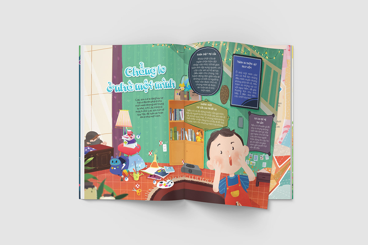 children ILLUSTRATION  magazine book design Layout