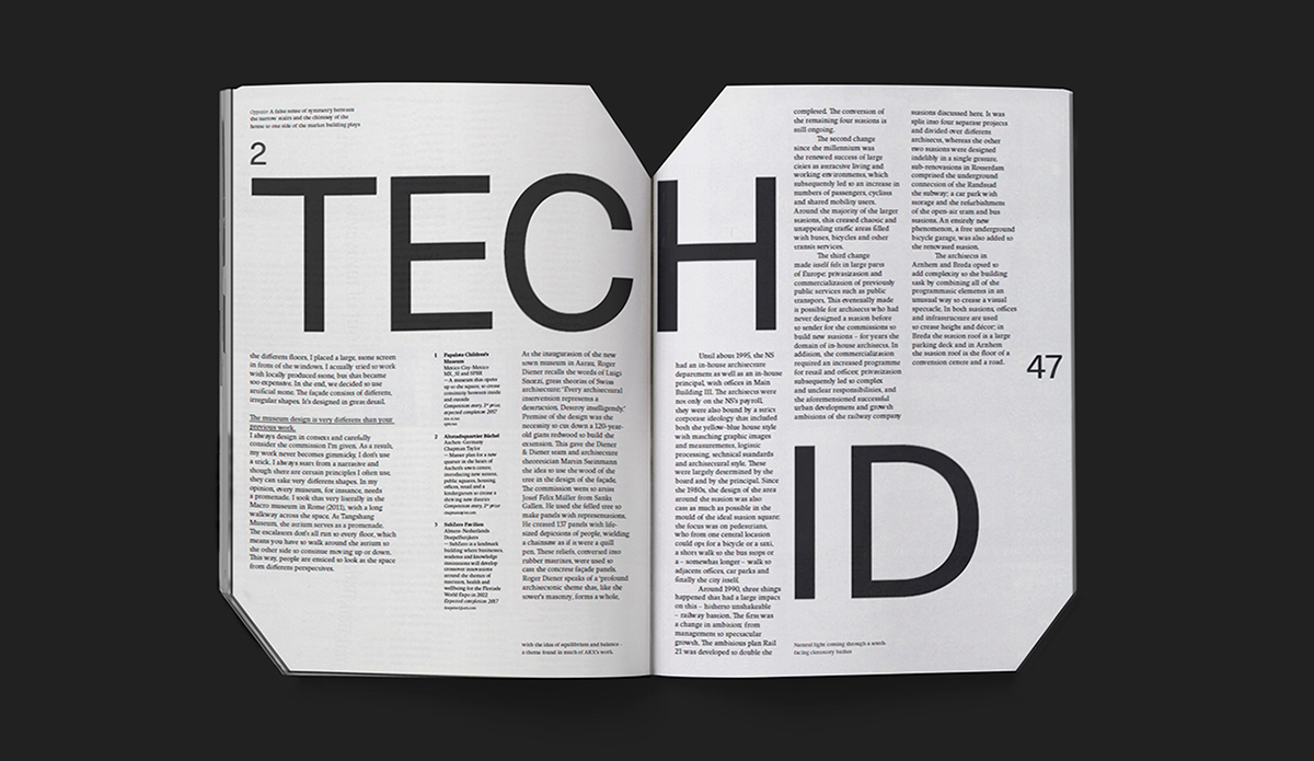 magazine architecture print design art direction 