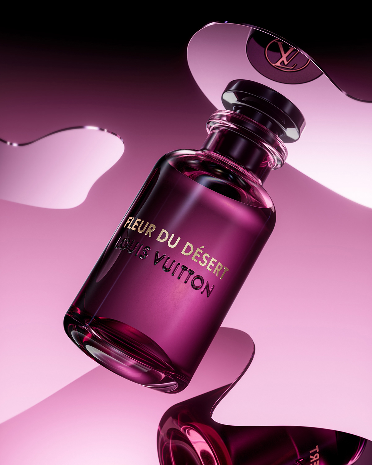 Louis vuitton 3D Render Product Photography perfume cinema4d CGI bottle beauty