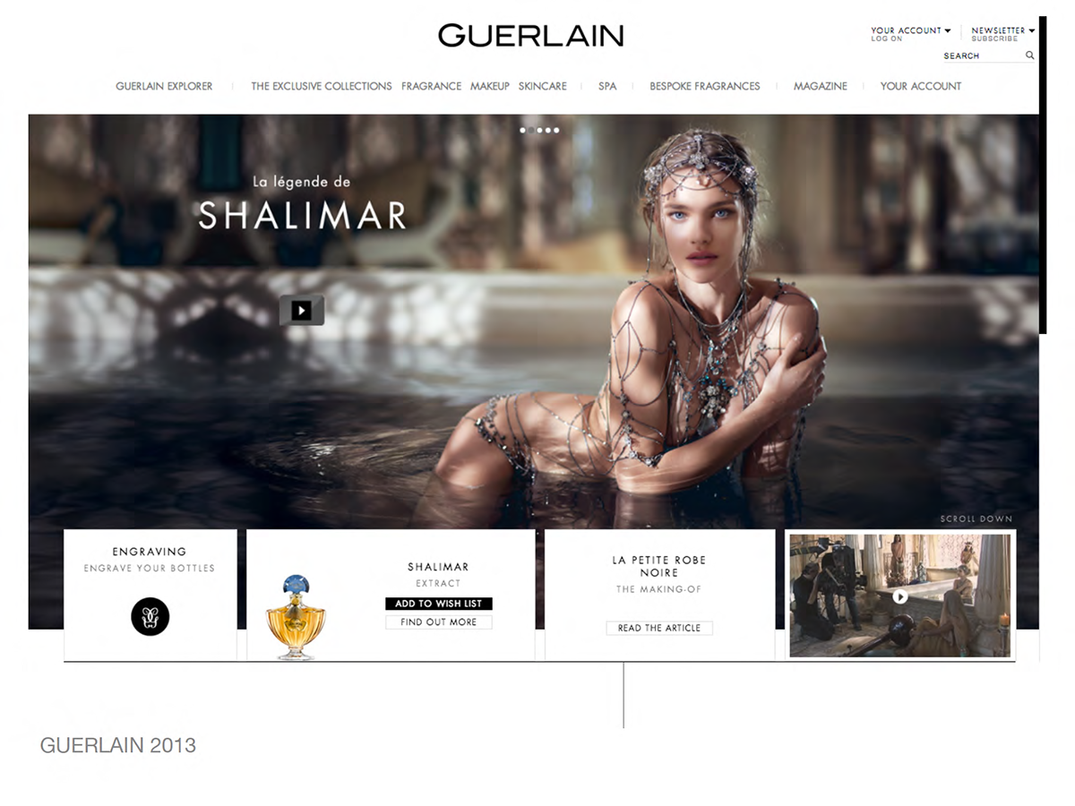 guerlain presentation design perfume luxury